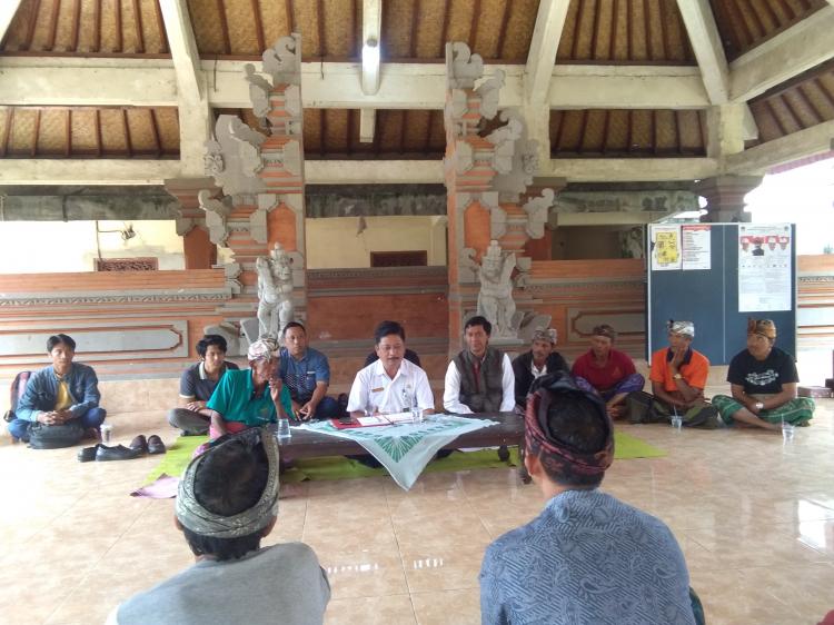 SOSIALISASI GUDANG PUPUK UNTUK SUBAK BERGIDING DESA PANGSAN