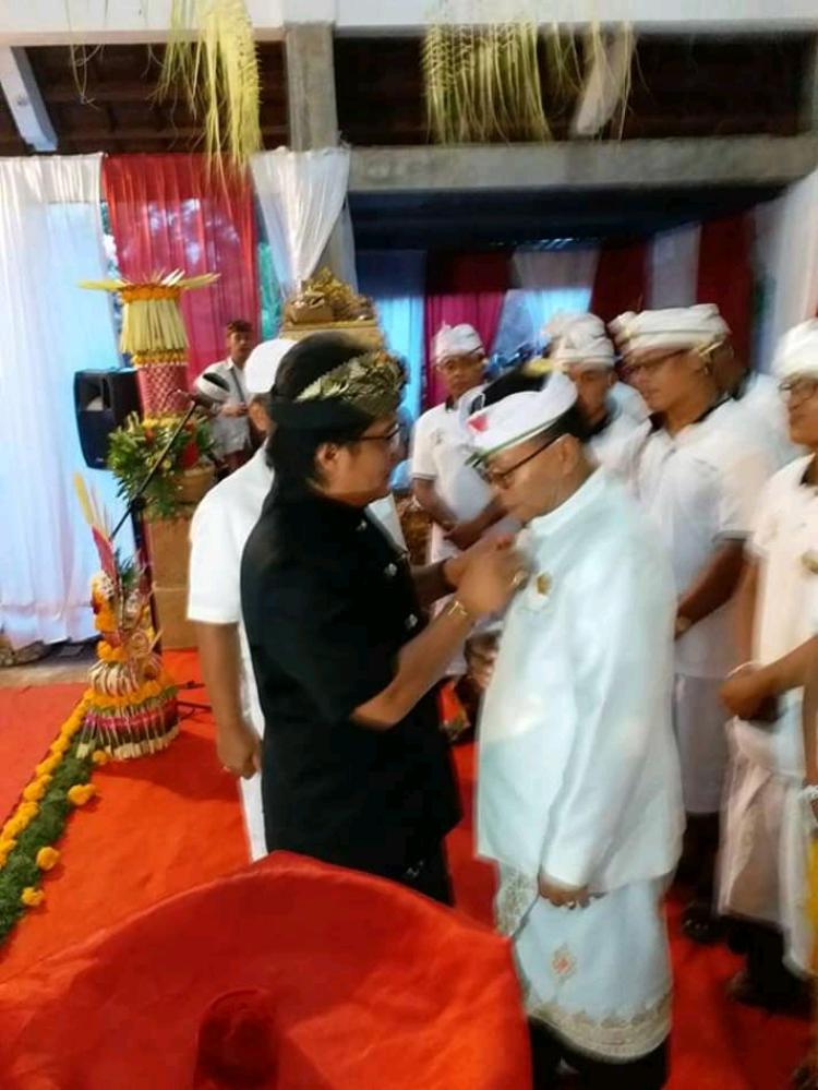 BAPAK BUPATI BADUNG HADIRI UPACARA PELANTIKAN BENDESA ADAT SANGEH