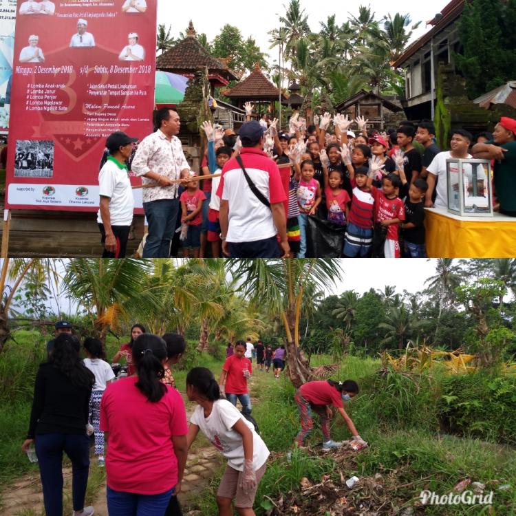 PERBEKEL BUKA JALAN SANTAI PEDULI LINGKUNGAN DI BATULUMBANG