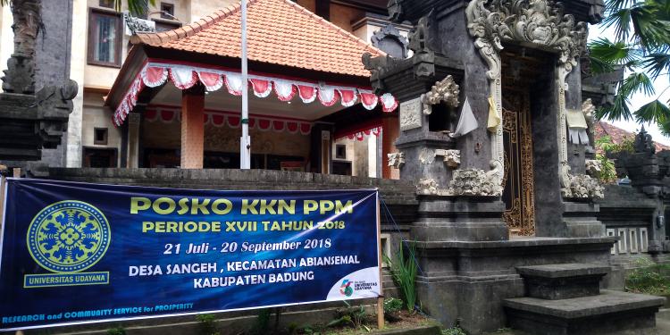 POSKO KKN UNUD 2018 DI KANTOR PERBEKEL DESA SANGEH