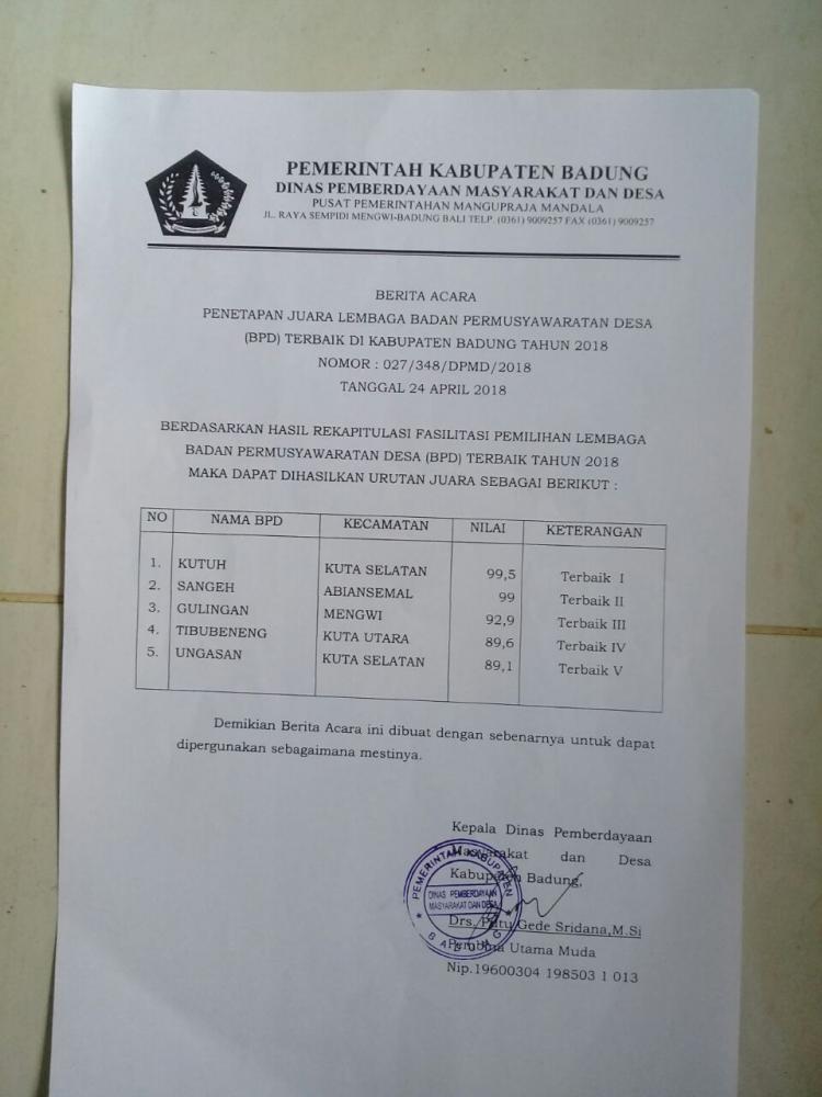 SANGEH NOMOR 2 DI BADUNG