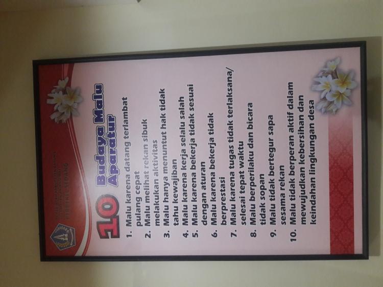 10 BUDAYA MALU APARATUR