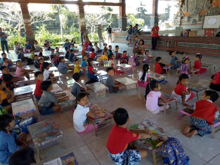 Asah Kreatifitas Murid, TK Gatot Kaca Adakan Extra kulikuler Mewarnai