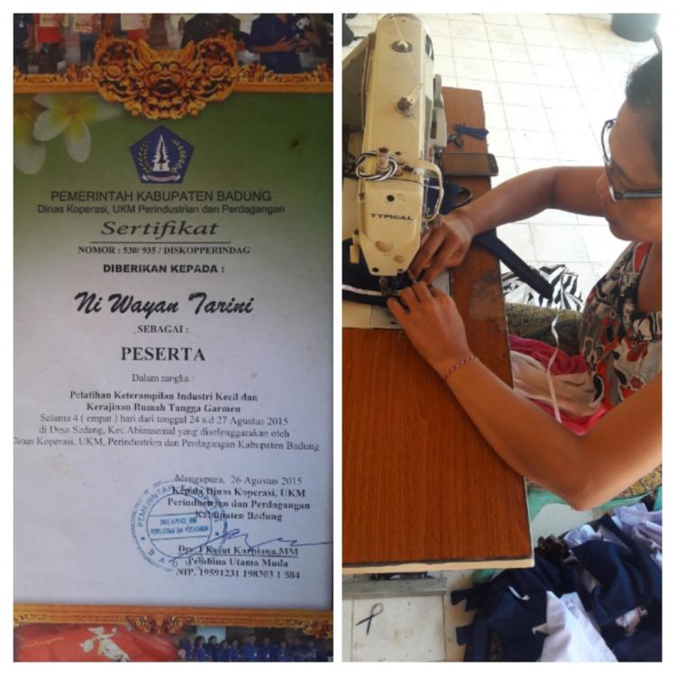 BERBEKAL PELATIHAN DI DESA, NI WAYAN TARINI MEMULAI USAHA
