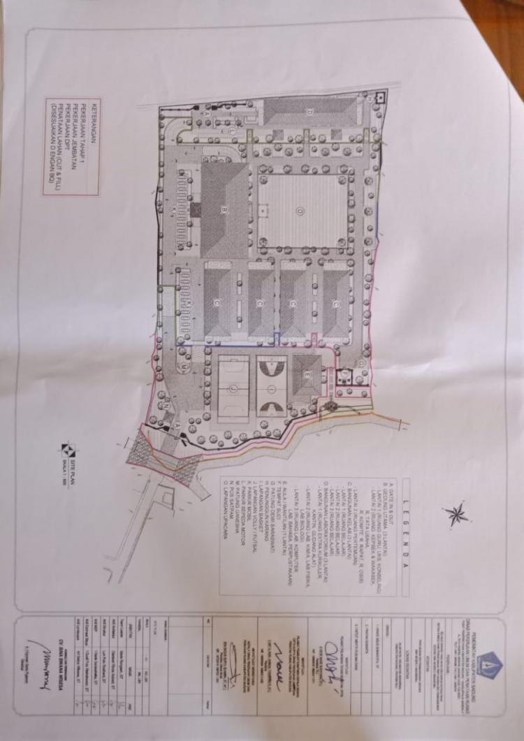 Berikut Gambaran Denah pembangunan SMAN 2 Abiansemal
