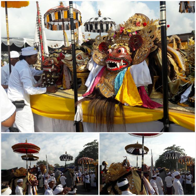 Ida Bhatara Ratu Ngurah Lingsir Melasti ring Segara Padang Galak Nyangre Karya Agung Dalem Semenyar