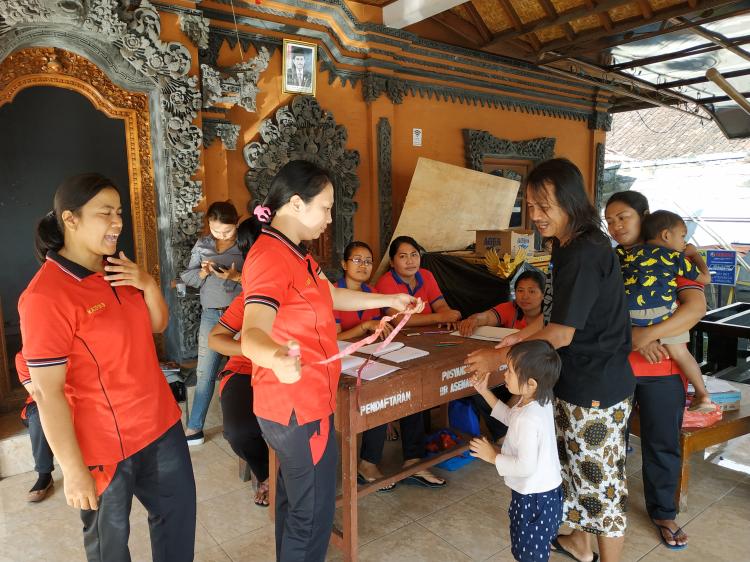 Kegiatan Rutin Posyandu Balita di Banjar Aseman Desa Sedang