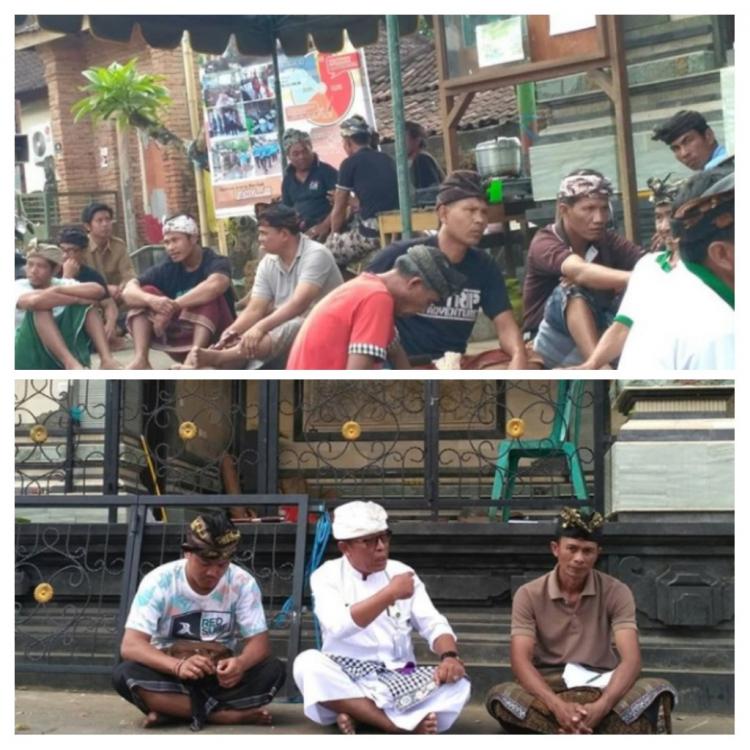 Kerja Bakti Dalam Rangka Renovasi Beji Pura Taman dan Batur