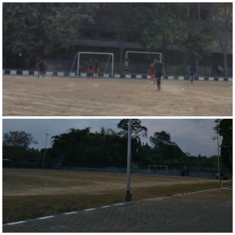Lapangan I Wayan Geso masih dalam tahap renovasi