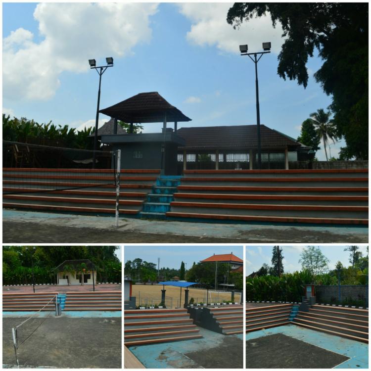 Lapangan Voli Sudah Direnovasi
