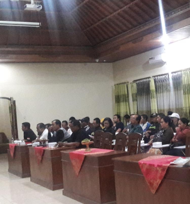 Menjelang Pembukaan Porsenides, Perbekel Melakukan Rapat Persiapan