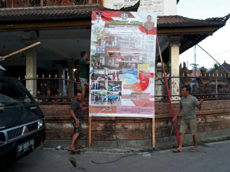 PEMASANGAN INFO GRAFIK APBDES TAHUN 2018