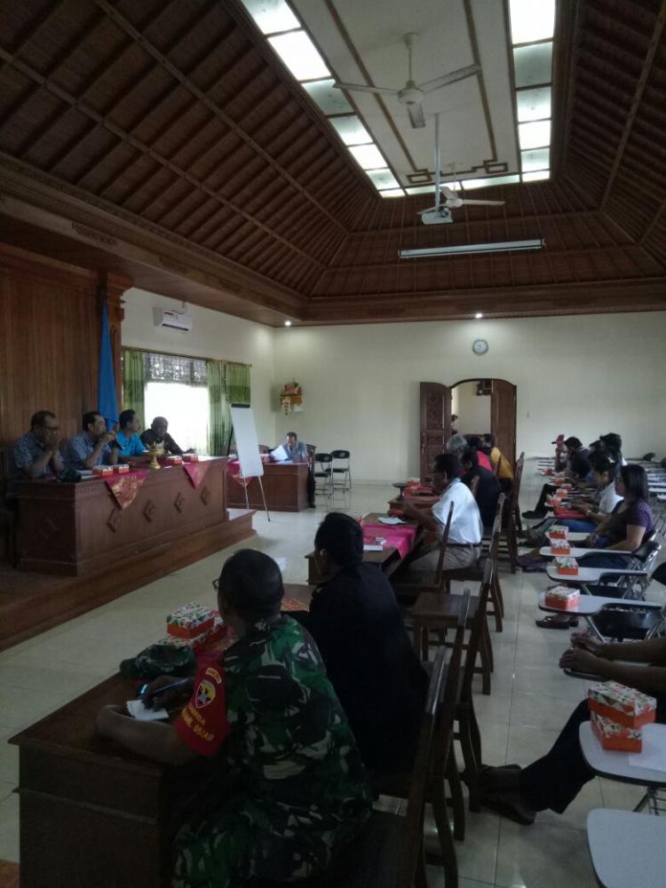 PERSIAPAN SIMULASI BENCANA KEBAKARAN OLEH BPBD  KABUPATEN BADUNG DI DESA SEDANG