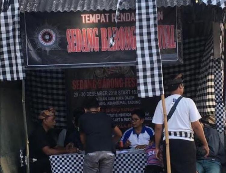 Pendaftaran Sedang Barong Festival Di Buka