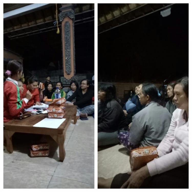 Peruntungan di Awal Bulan, Arisan Bulanan Ibu-Ibu PKK Br.Aseman Desa Sedang