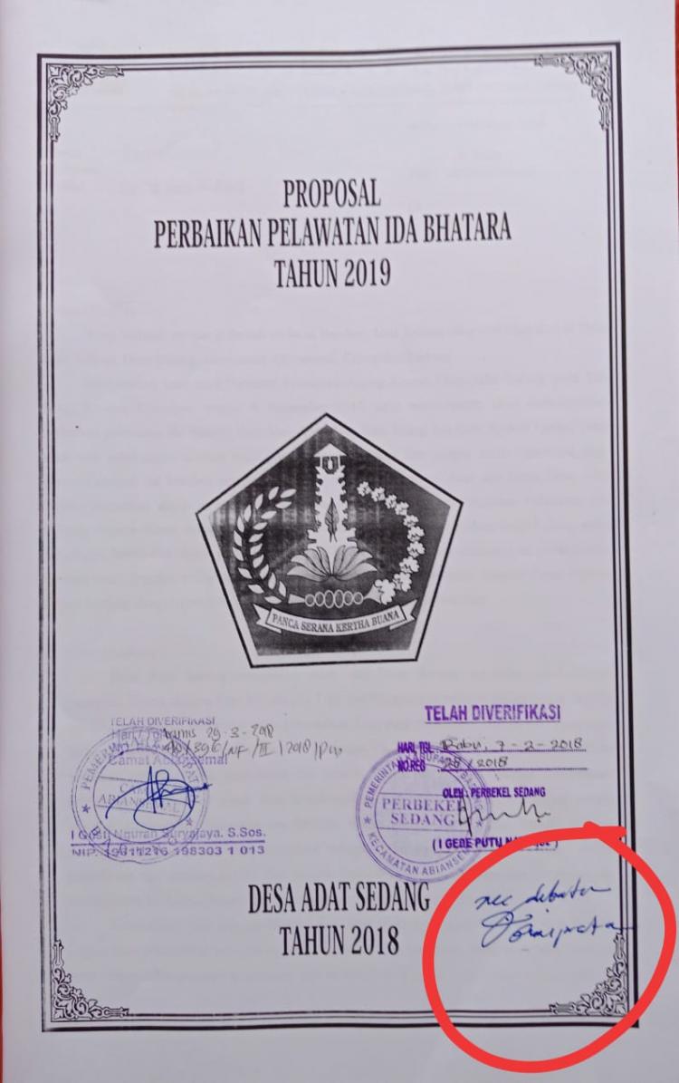 Proposal Di ACC, Nyekah Masal Dan Perombakan Ida Bhatara Akan Segera Dilaksanakan