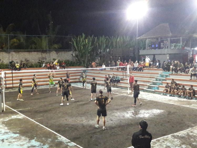 Tim Volly Banjar Sigaran Taklukan Putra Mas