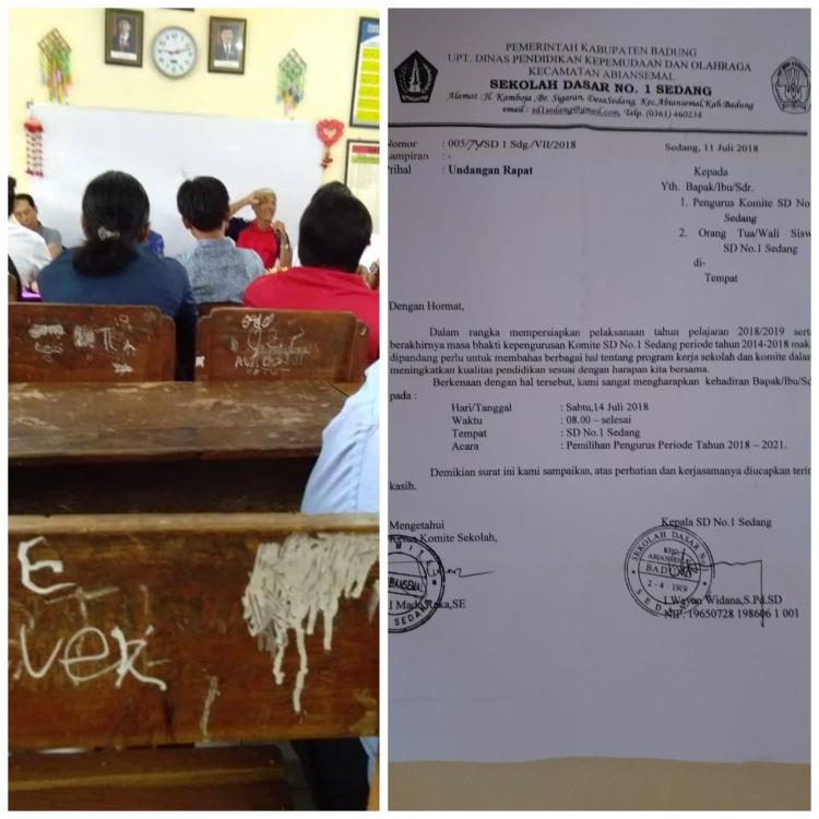 Undangan Rapat Para Wali Murid Dalam Persiapan Pelaksanaan Tahun Ajaran Baru dan Pergantian Komite Periode 2014/2018