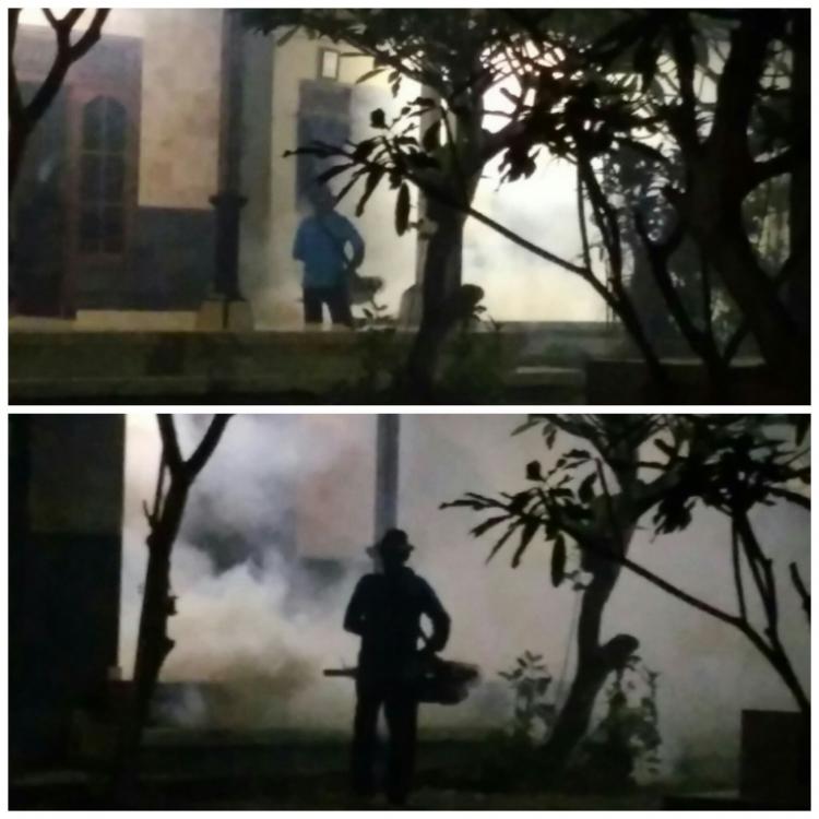 WARGA TERKEJUT MENDENGAR SUARA FOGGING