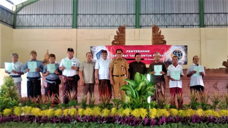Badung Resmi Tuntaskan Program PTSL Pertama di Indonesia