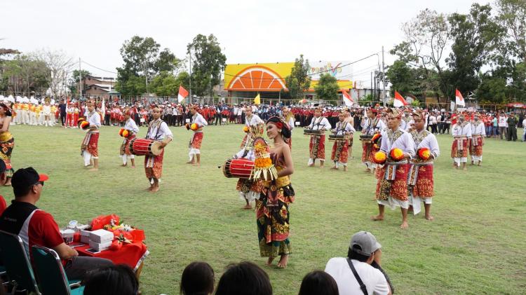 Baleganjur Br. Canggu Permai Tampil Memukau Saat Pembukaan Porseni Desa Tibubeneng 2018