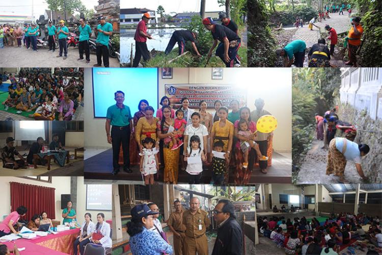 MEMBANGKITKAN SEMANGAT GOTONG ROYONG MELALUI KEGIATAN BULAN BAKTI GOTONG ROYONG MASYARAKAT TH. 2018