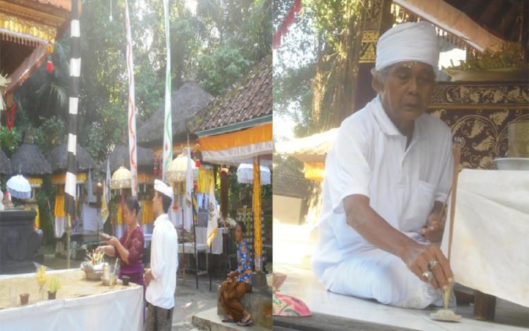 Pujawali di Pura Dauh Pasar Pantang Dipuput Sulinggih