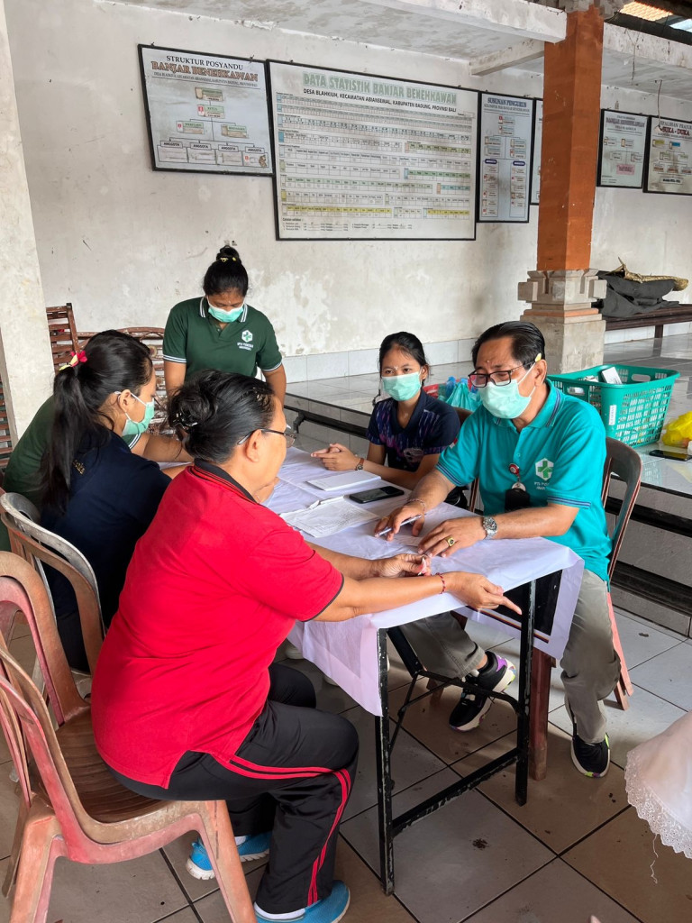 Kegiatan UPTD. Puskesmas Abiansemal I, Sabtu 13 April 2024