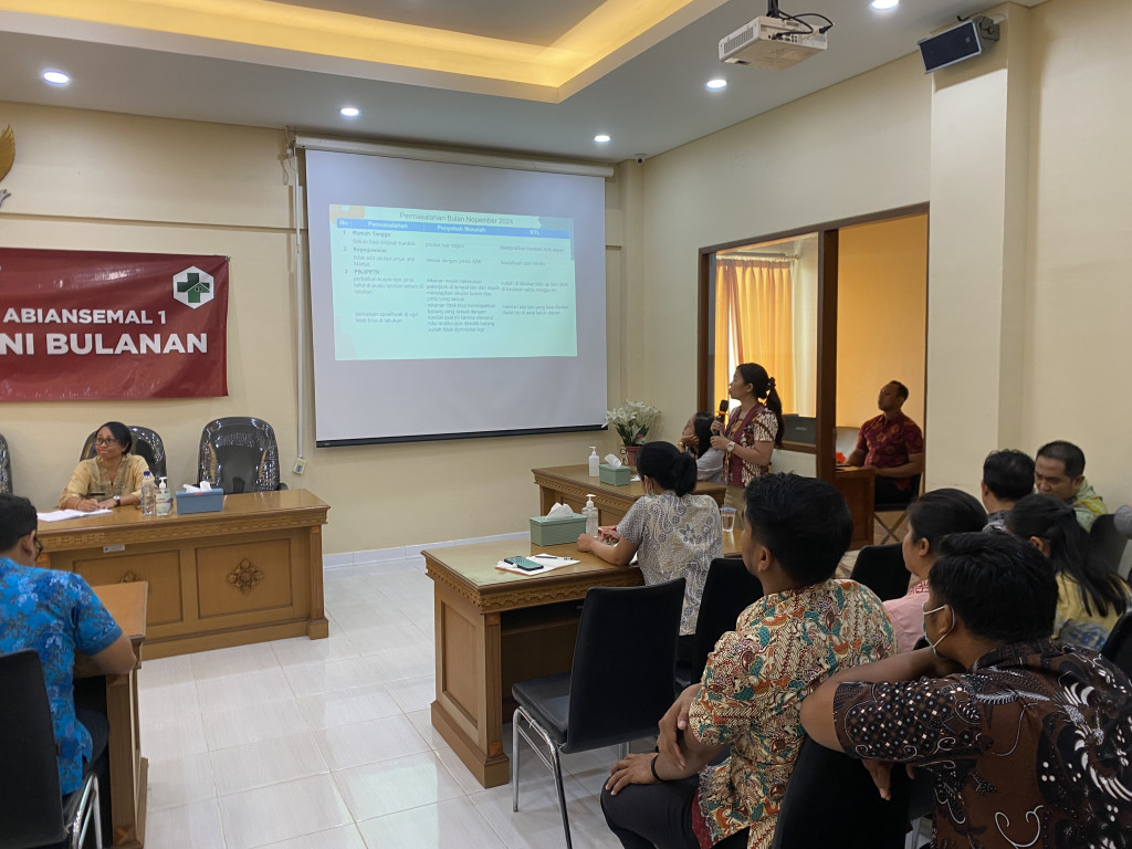 Kegiatan UPTD. Puskesmas Abiansemal I, Sabtu 7 Desember 2024