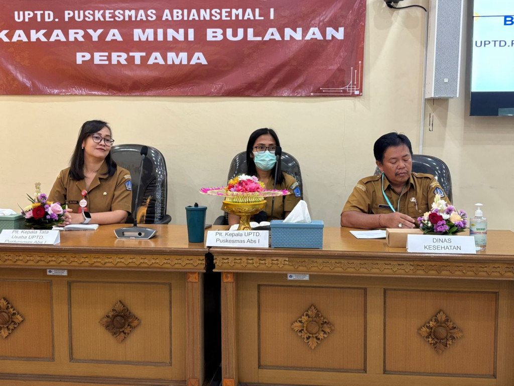 Kegiatan UPTD. Puskesmas Abiansemal I, Senin 12 Januari 2026