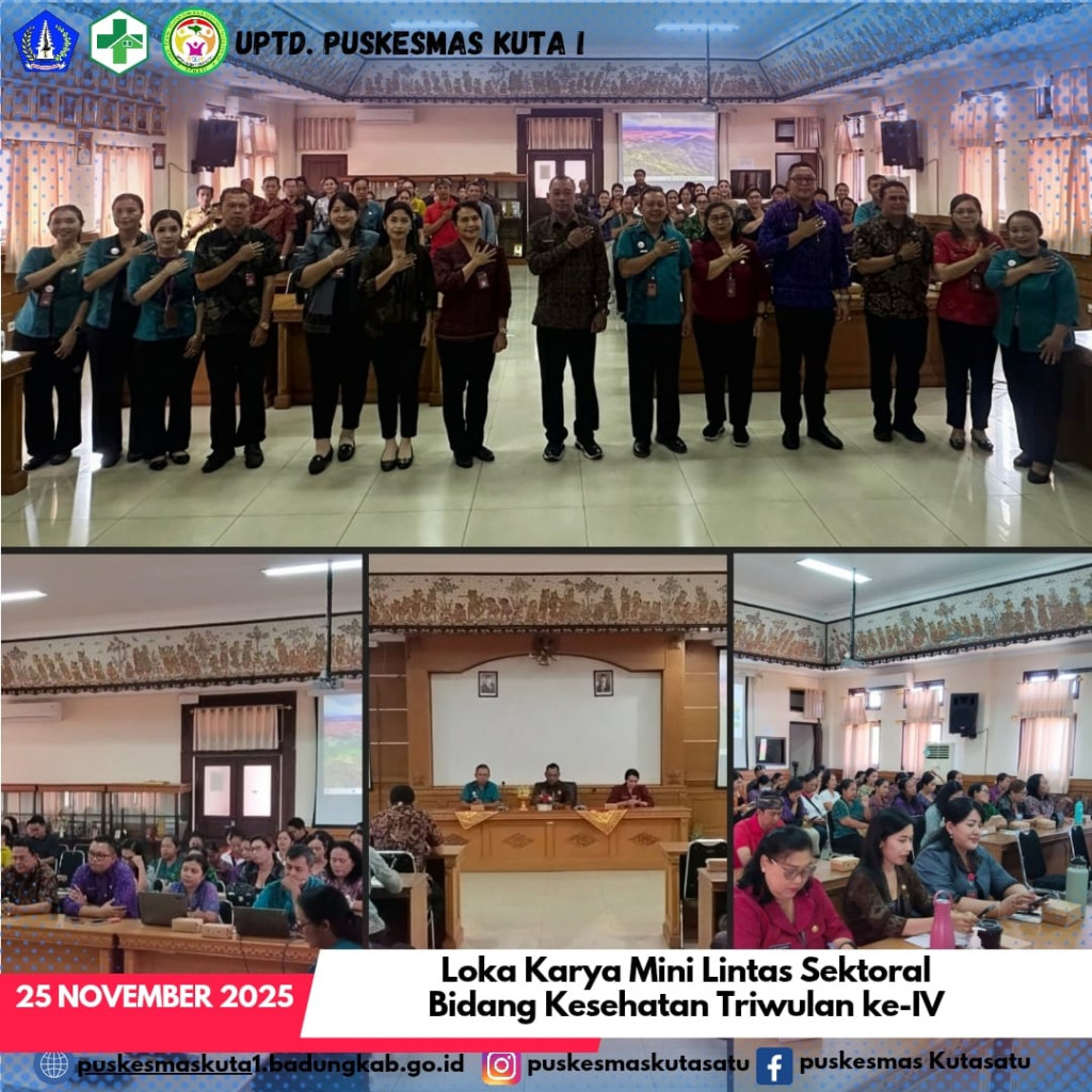 Perkuat Sinergi Kesehatan Kuta: UPTD. Puskesmas Kuta I Dorong Digitalisasi Layanan Lewat Pertemuan Lintas Sektor Triwulan IV