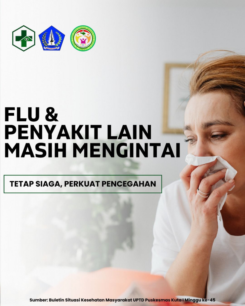 Gigitan Hewan Penular Rabies, Suspek Dengue, dan penyakit serupa influenza (ILI) kembali meningkat.