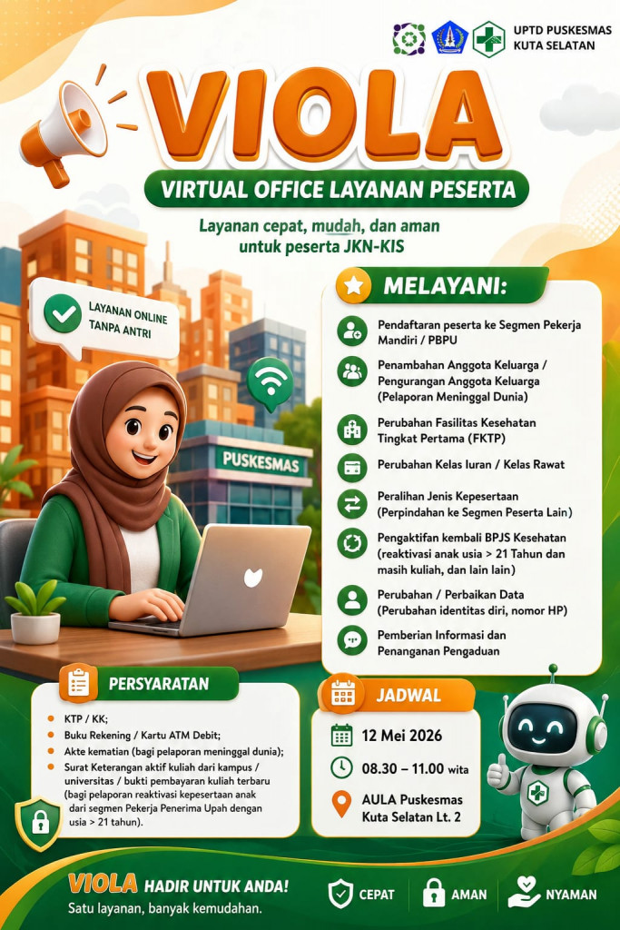 VIOLA – Virtual Office Layanan Peserta