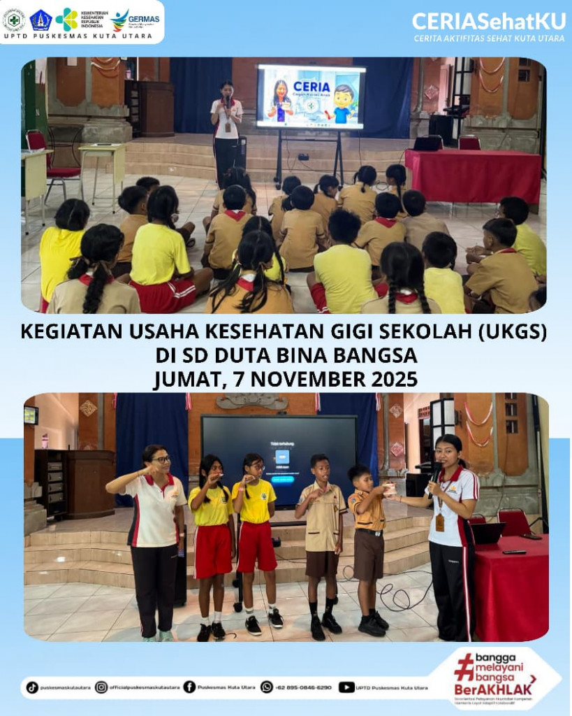 KEGIATAN USAHA KESEHATAN GIGI SEKOLAH (UKGS) DI SD DUTA BINA BANGSA