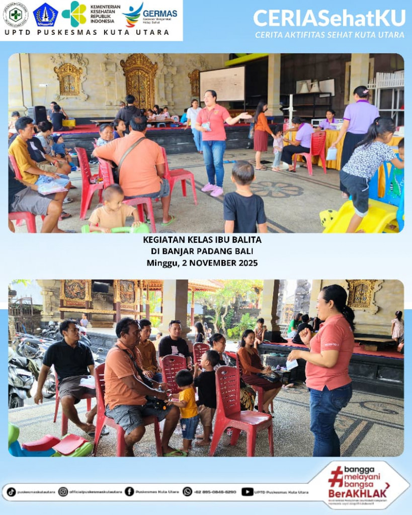KEGIATAN KELAS IBU BALITA DI BANJAR PADANG BALI