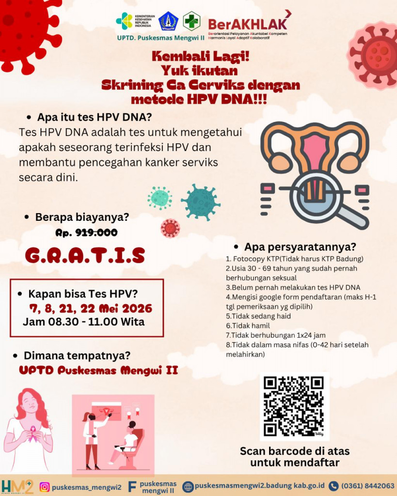 Jadwal Skrining Ca Serviks dengan HPV DNA