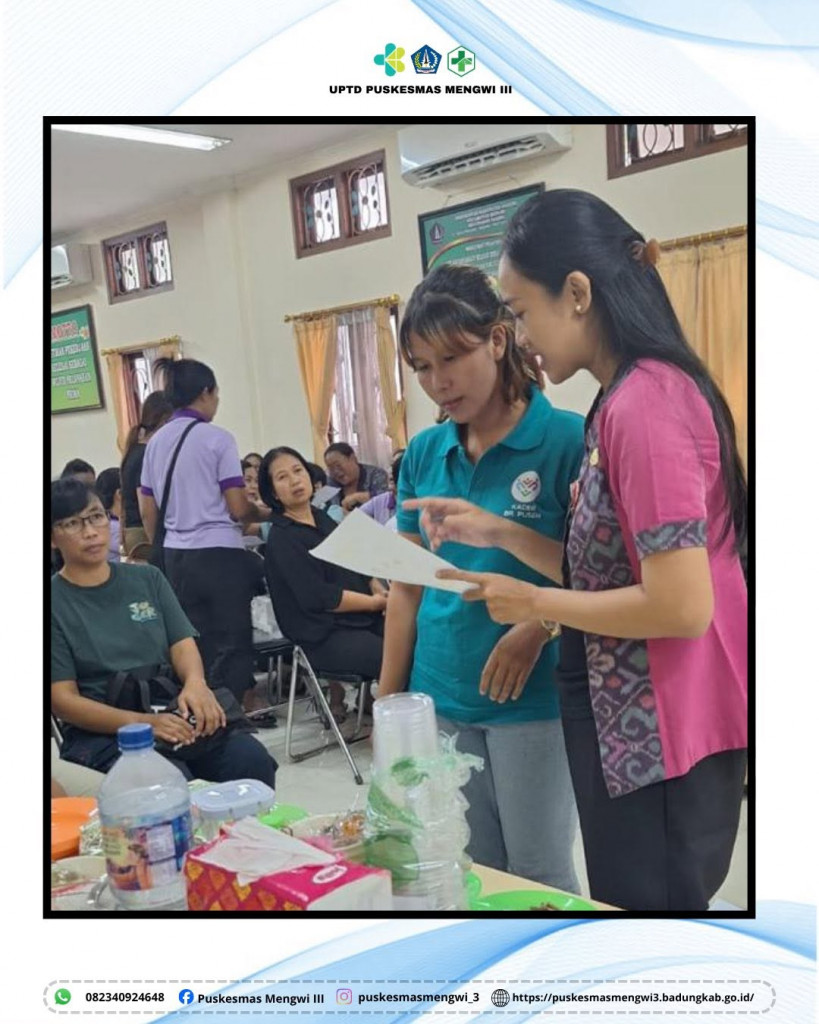 Pelatihan Penyiapan PMT Lokal