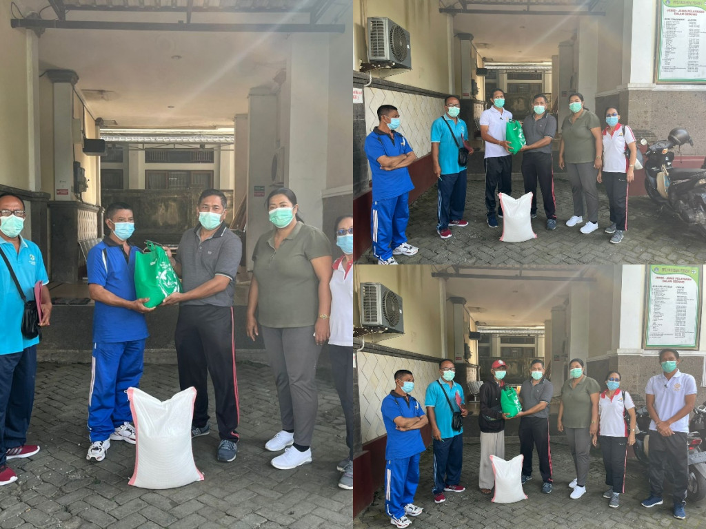 Penyerahan Sembako Untuk Penderita TB oleh PPTI Kabupaten Badung