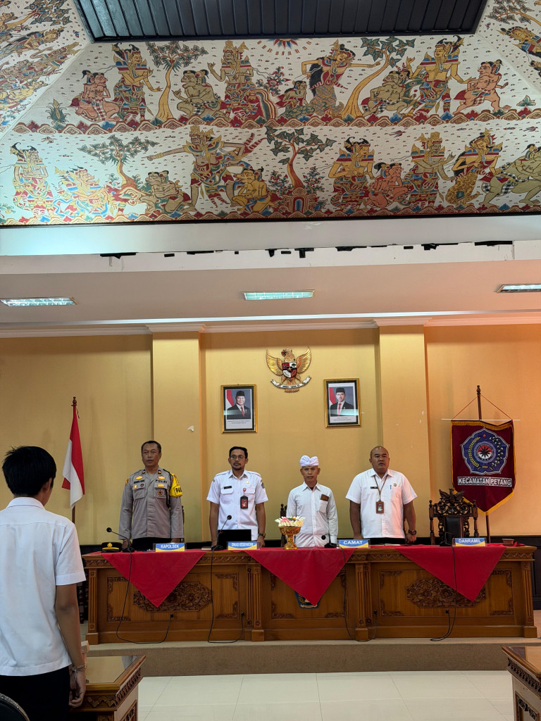 Rabu, 18 Februari 2026 Mini Loka Karya Lintas Sektor kecamatan Petang Pertama di Tahun 2026