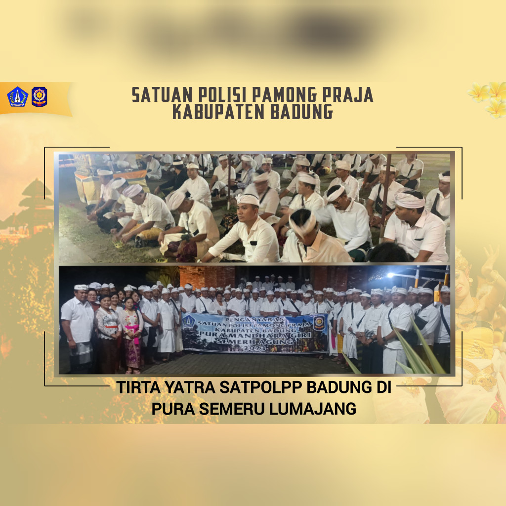 TIRTA YATRA KE PURA SEMERU MANDARA GIRI LUMAJANG