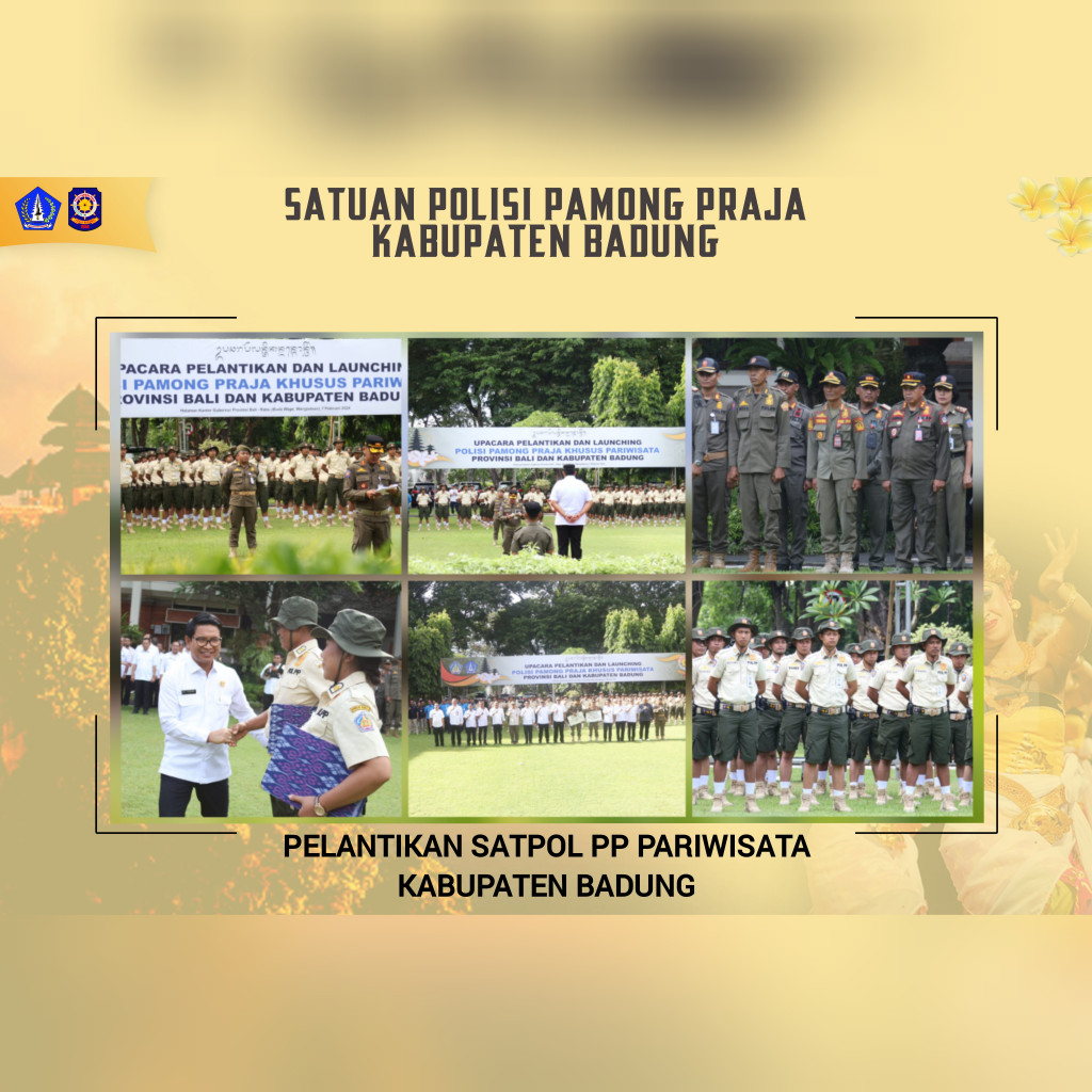 SATPOL PP PARIWISATA KABUPATEN BADUNG DI LANTIK