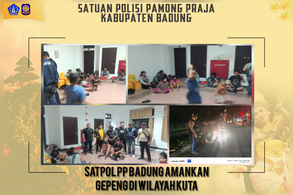 MARAKNYA GEPENG DI KUTA, SATPOL PP BADUNG AMBIL TINDAKAN