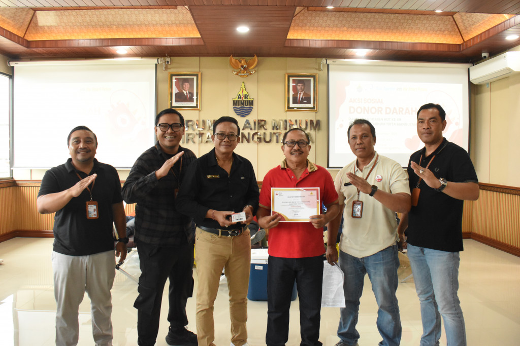 Rangkaian HUT 49  Perumdam Tirta Mangutama Gelar Aksi Sosial Donor Darah