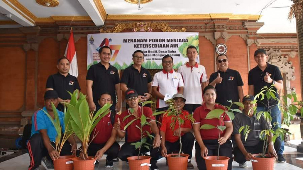 Penghijauan Rangkaian HUT ke-47 Perumda Air Minum Tirta Mangutama Kabupaten Badung